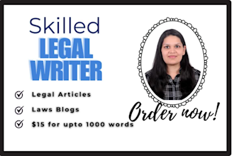 be the content writer for your law firm website
