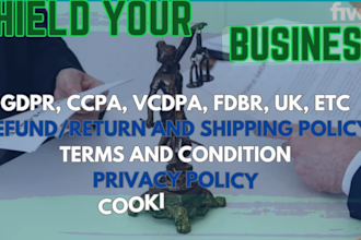 write terms and conditions and gdpr privacy policy