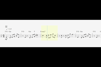 make a tab or sheet music video