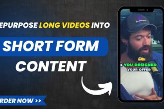 repurpose your long form content into short clips with engaging captions