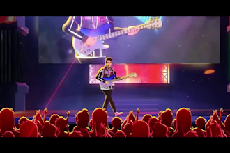 create 2d animation music video, cartoon animation, memecoin video