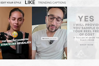 edit youtube short,instagram reels and tiktoks with trending captions