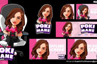 create your dope custom animated kick overlay, twitch overlay or fb gaming