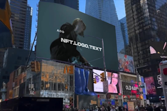 add your logo or content to this times square billboard, new york, in this video