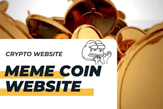 meme coin website crypto website pepe website token website