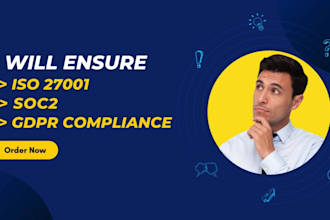 provide iso 27001, soc2, and gdpr compliance