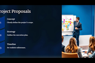 write research, business proposals and pitch deck in one day