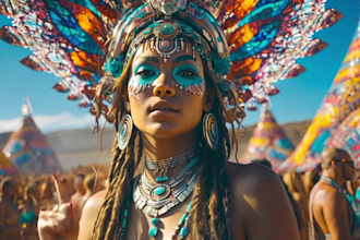 trippy ai music video using my HD visual clips