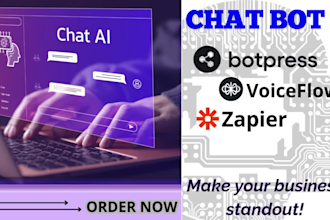 build for you chatbot in voiceflow tidio manychat botpress chatfuel