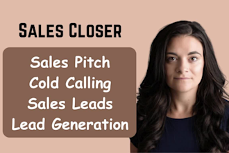 be your sales agent sales closer sales rep linkedin leads telemarketing