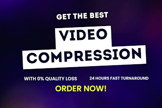 compress, reduce your videos to minimum size with no quality loss
