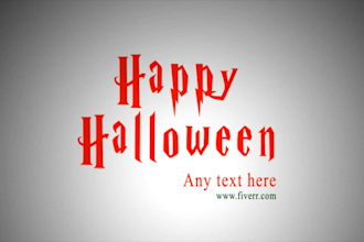 make werewolf for halloween  or logo intro opener