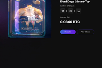 create nft landing page, nft website, nft arts, crypto landing page, ieo, ico