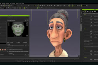 rig and animate 3d iclone avatar with face expression, lip sync, animaze model