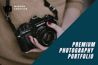 create photography portfolio website with print selling and online booking
