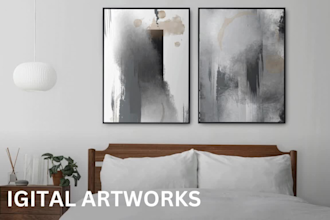 paint digital abstract art works