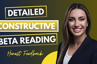 be your sharp eyed beta reader and line edit to perfect your book for publishing