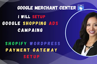 setup manage google ads campaign gmc setup shopping ads setup shopify wordpress