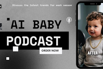 create baby talking podcast, ai baby podcast viral videos