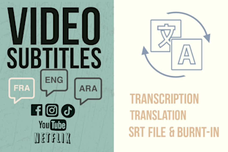 subtitle your videos in english french and arabic