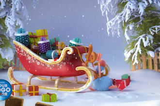 customize funny christmas greetings video ads