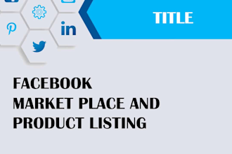 facebook market place and product listing
