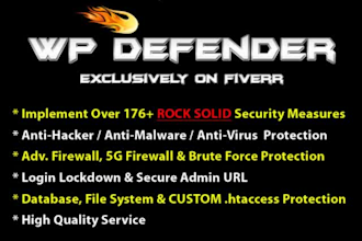 configure wordpress security and fix hacked wordpress professionally