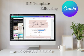 design custom thank you card,business card and email signature
