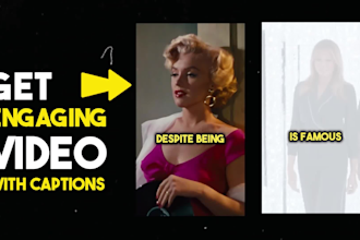 do tiktok,ig reels and shorts video editing with captions