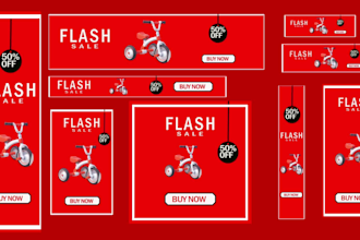 make HTML5 animated banner, google ads and GIF banner