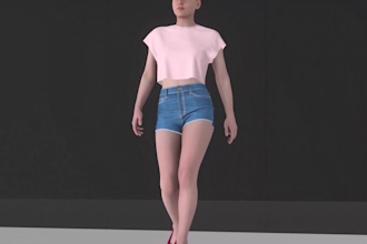 make any 3d fashion clothes for you in clo3d and browzwear