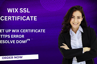 setup fix SSL certificate and https error on wix website