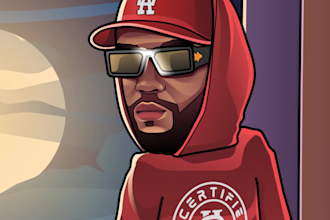 animate and loop your artwork, music album cover and 2d character
