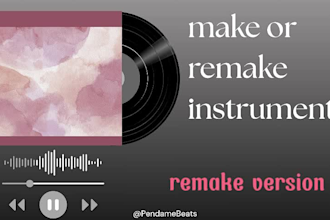 make or remake instrumental of any song in 24 hrs