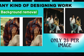 design logo, flyers, jewelry designs, remove bg and more