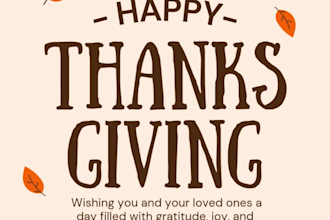 design amazing thanksgiving, christmas or any greeting card