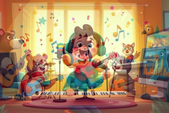 sing, write and produce original kids music