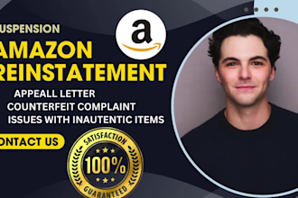 l reinstate amazon account, write appeal letter and fix suspensions