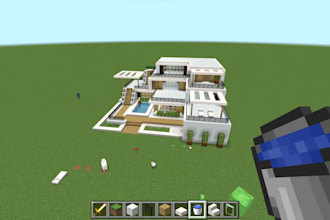 build unique minecraft castles, villages,farm,hubs, spawns, and custom builds
