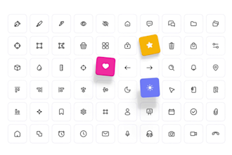 do professional custom icon design set