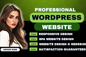 design your spa, beauty care, salon, barber, massage therapy wordpress website