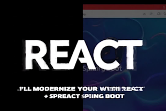migrate your legacy java app to modern react ,spring boot stack
