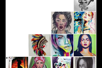 paint real oil or acrylic portraits on canvas or on paper