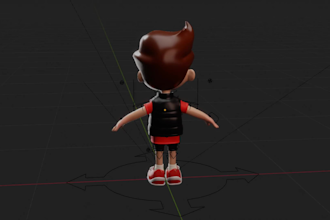 design affordable 3d stylized cartoon model,cute character modeling,rigging