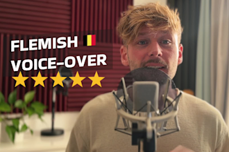 record a broadcast ready flemish voiceover for belgium