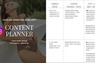 create a 30 day social media content calendar for instagram
