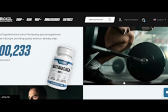design nutraceutical shopify store peptide store sarms store nootropic website