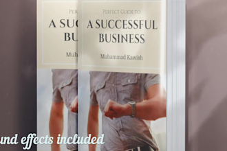 create detailed 3d book cover mockups with video including