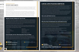 design amazing electronic brochure, flyer, eddm postcard, or banner