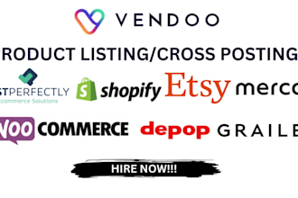 cross list products using vendoo depop oneshop postmark ebay virtual assistant